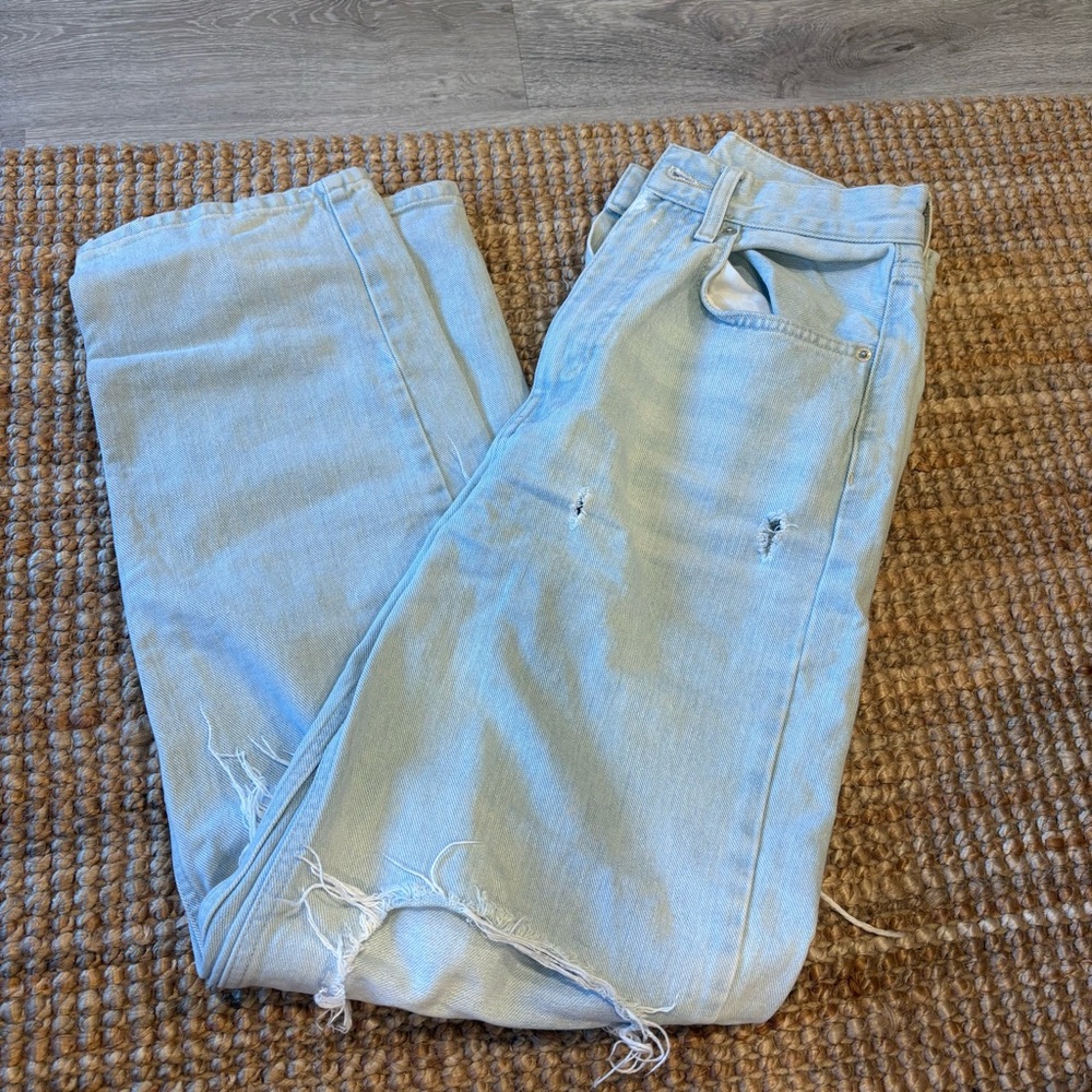 high rise baggy jeans